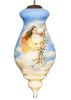 Angle of Love and Light Hand Painted Glass Hanging Ornament