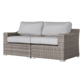 Chic Fully Assembled 66" Wide Outdoor Wicker Loveseat with Plush Cushions ‚Äì Ideal for Stylish Outdoor Relaxation