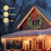 60in 220 Lights 600 Branches PVC Bow Decoration Garland Garden Garland Decoration Green