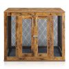 Furniture Dog Crate with Tray for Large Dogs, Indoor Aesthetic Puppy Kennel Pet House Dog Cage with Door