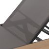 WATERLOO CHAISE LOUNGE WITH ATTACHED WOOD SIDE TABLE(Set of 2)