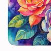 Gardenias in Color Memory Foam Kitchen Mat Machine Washable Anti-Fatigue Mat Cushion Comfort Bath Mat or Kitchen Rug