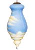 Angle of Love and Light Hand Painted Glass Hanging Ornament