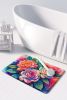 Gardenias in Color Memory Foam Kitchen Mat Machine Washable Anti-Fatigue Mat Cushion Comfort Bath Mat or Kitchen Rug