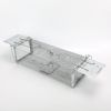Double Door Rats Trap Cage Humane Live Rodent Dense Reticulated Trap Cage Zinc Plating Mouse Rat Control Bait Trap with 2 Detachable U-Shaped Rods
