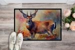 Deer Doormat Front Door Mat Indoor Outdoor Rugs for Entryway, Non Slip Washable Low Pile, 24H X 36W